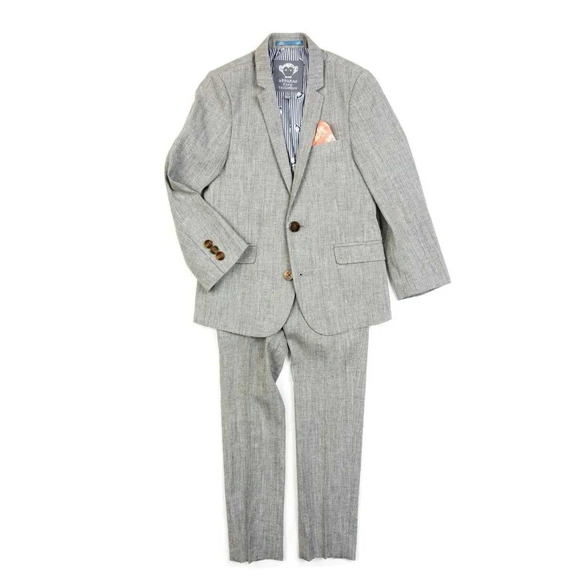 2 pieces lightgraylinen suit