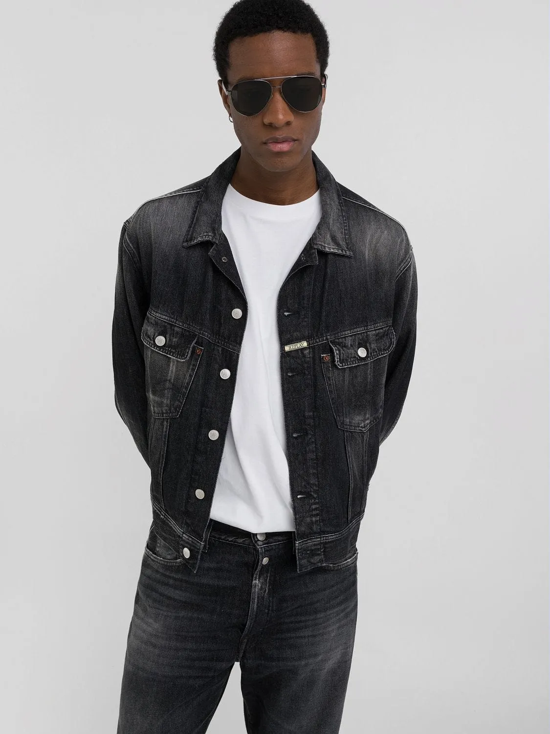 9ZERO1 BLACK DENIM JACKET