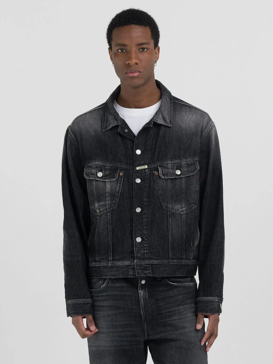 9ZERO1 BLACK DENIM JACKET