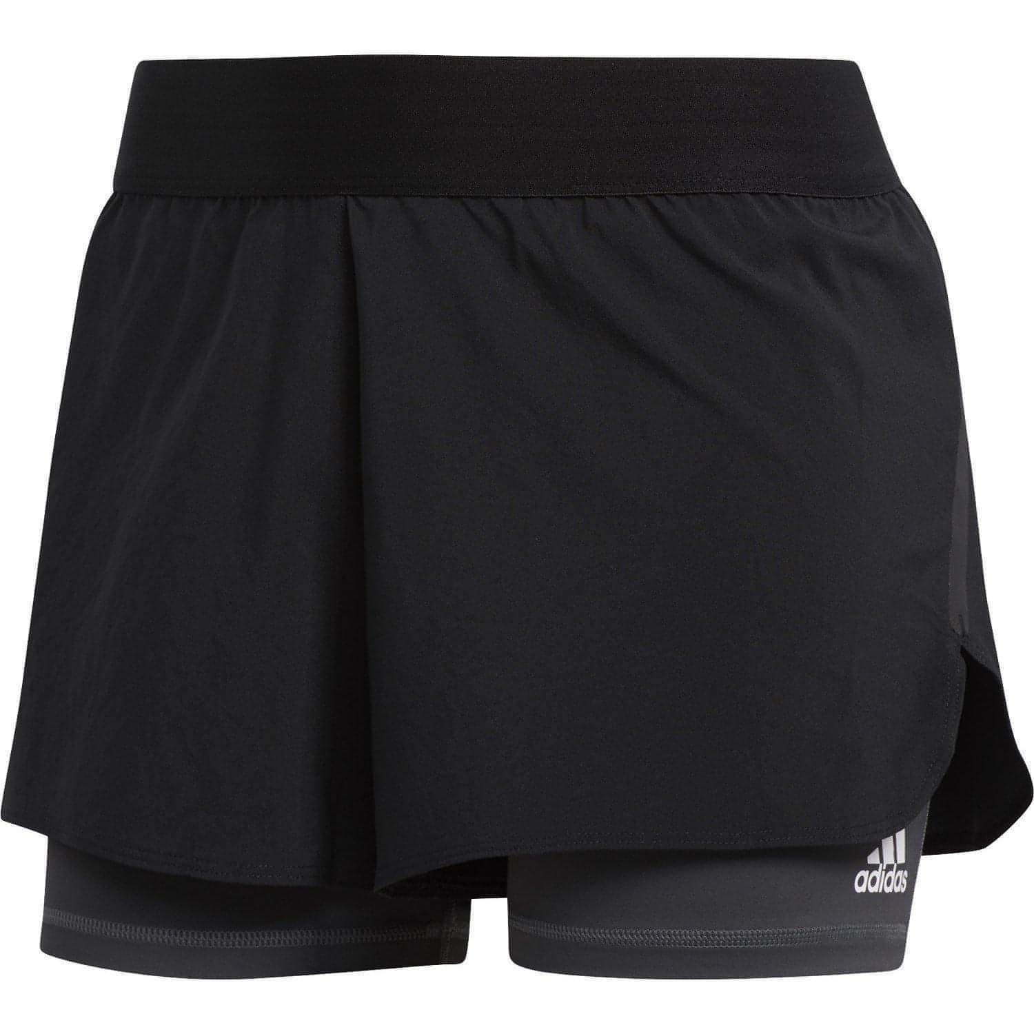 adidas AlphaSkin 2 In 1 Womens Training Shorts - Black