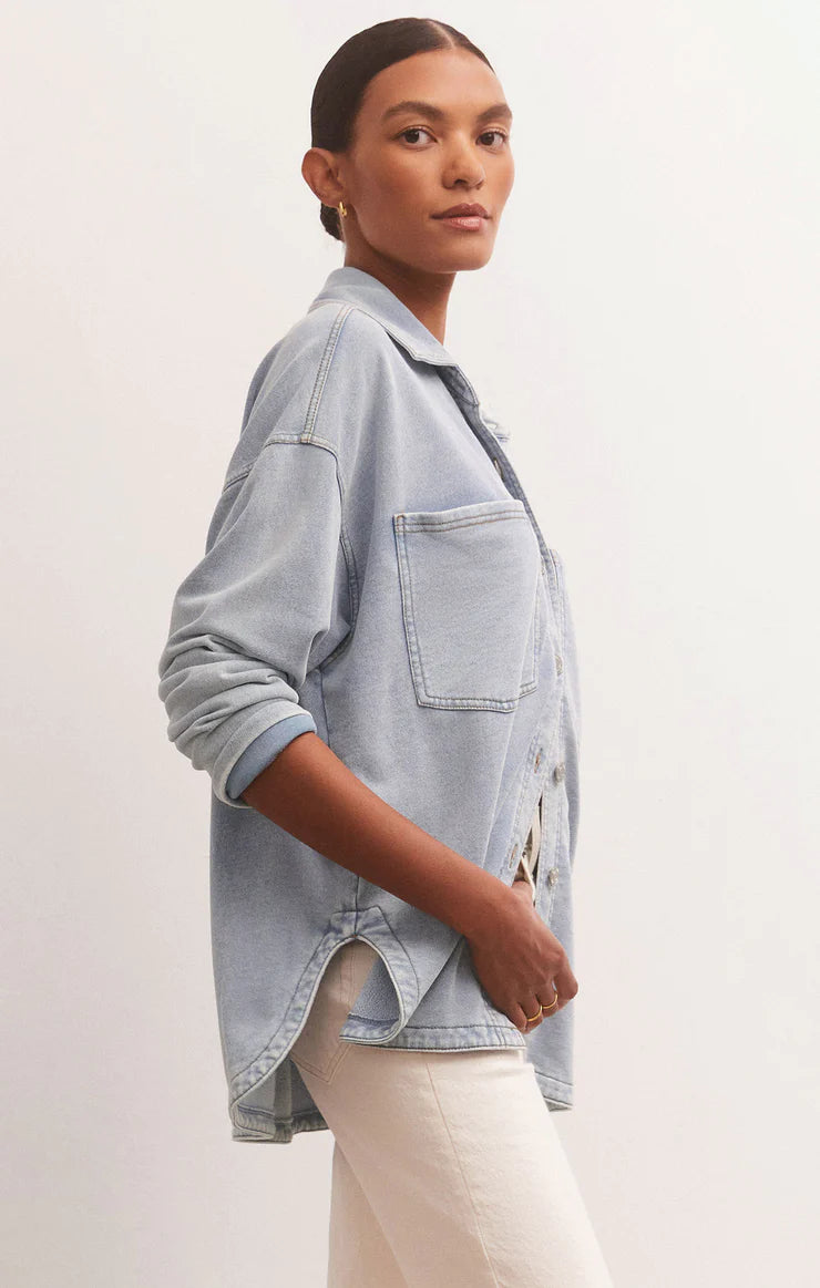 ALL DAY KNIT DENIM JACKET