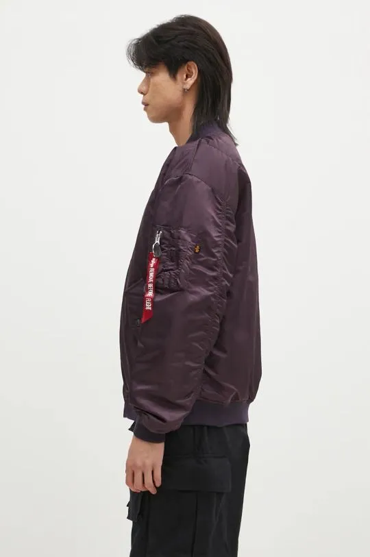 Alpha Industries bomber jacket MA-1 CS men’s violet color 136136