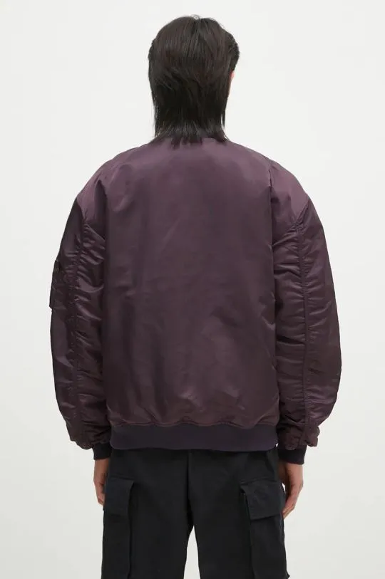 Alpha Industries bomber jacket MA-1 CS men’s violet color 136136