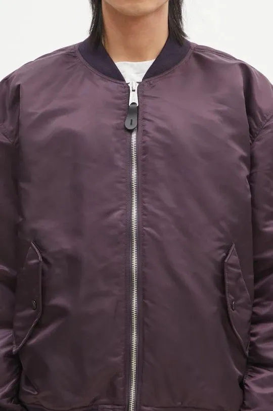 Alpha Industries bomber jacket MA-1 CS men’s violet color 136136