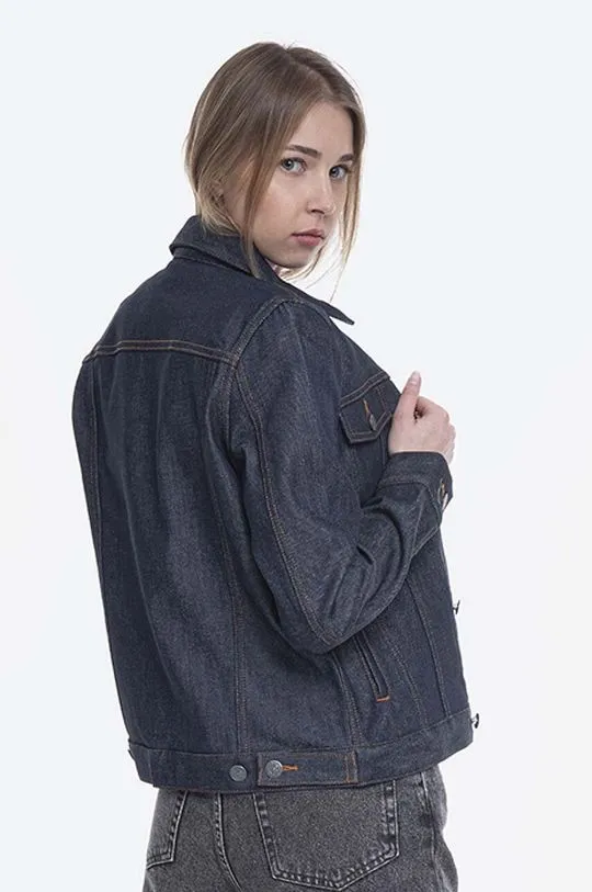 A.P.C. denim jacket Blouson Brandy women's navy blue color