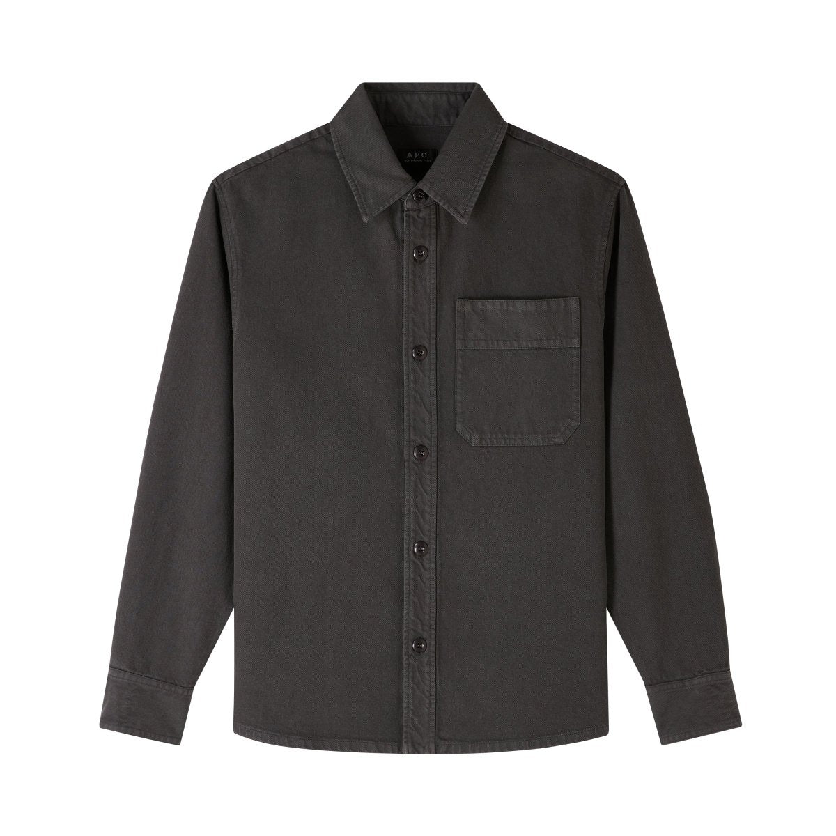 APC Overshirt Basile brodee poitrine ANTHRACITE