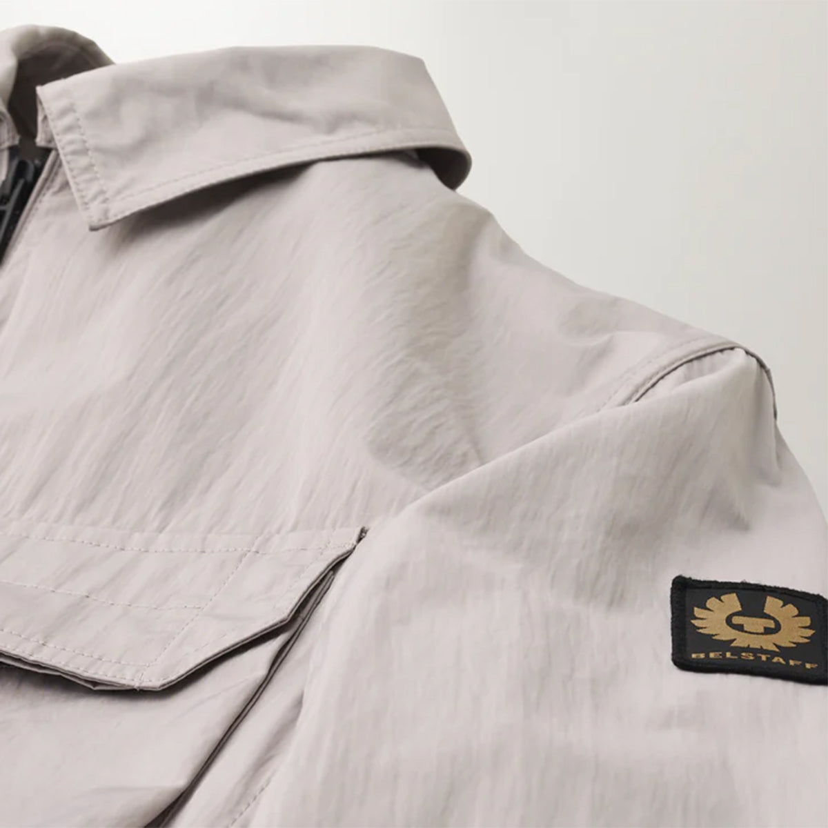 Belstaff - Staunton Ripple Shell Overshirt in Ash