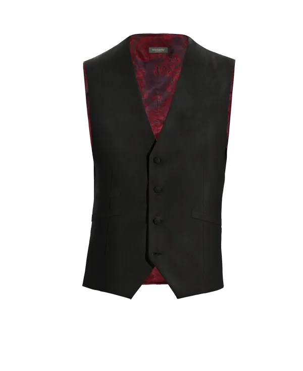 Black bean essential Waistcoat