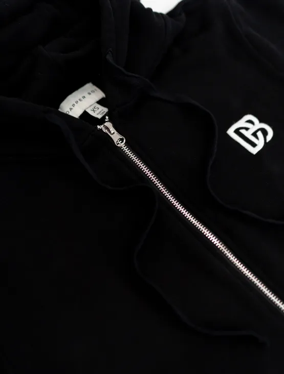 Black Zip Hoodie