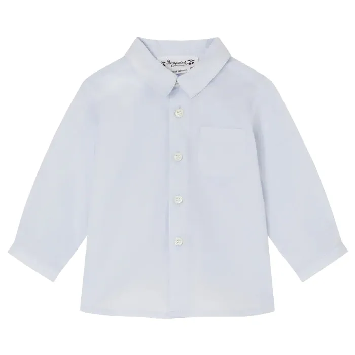 Bonpoint Baby Malo Shirt Sky Blue