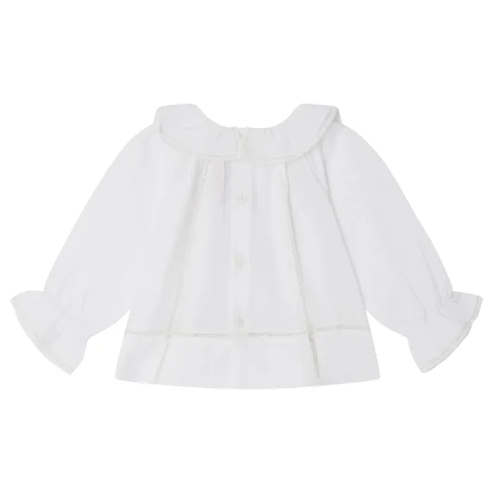 Bonpoint Baby Myrtille Blouse Milk White