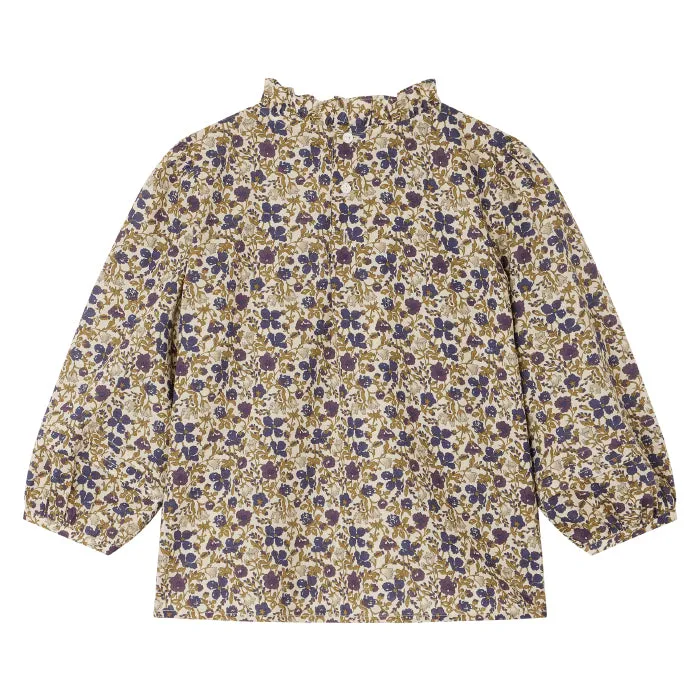 Bonpoint Child Tess Blouse Beige Floral