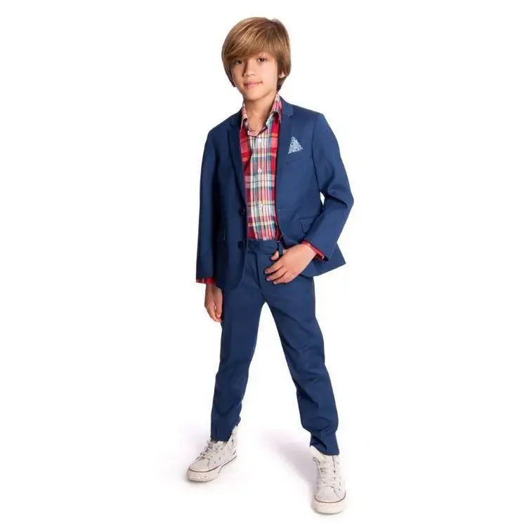 Boys 2 pieces navy blue suit