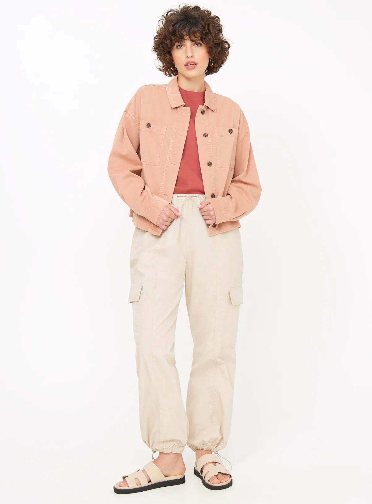 Buy Pink Twill Lightweight Jacket 24 | Jackets | Tu