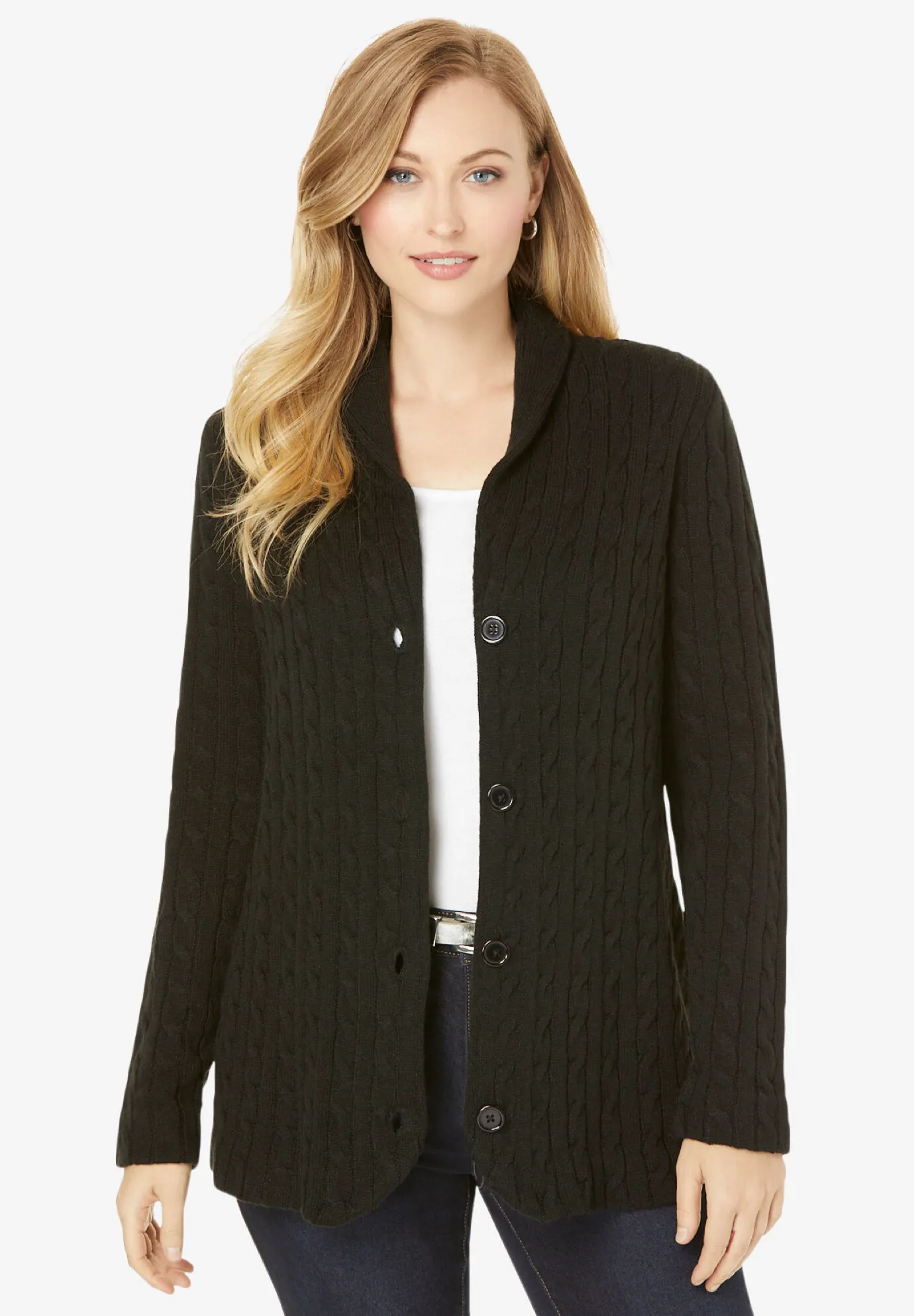 Cable Blazer Sweater