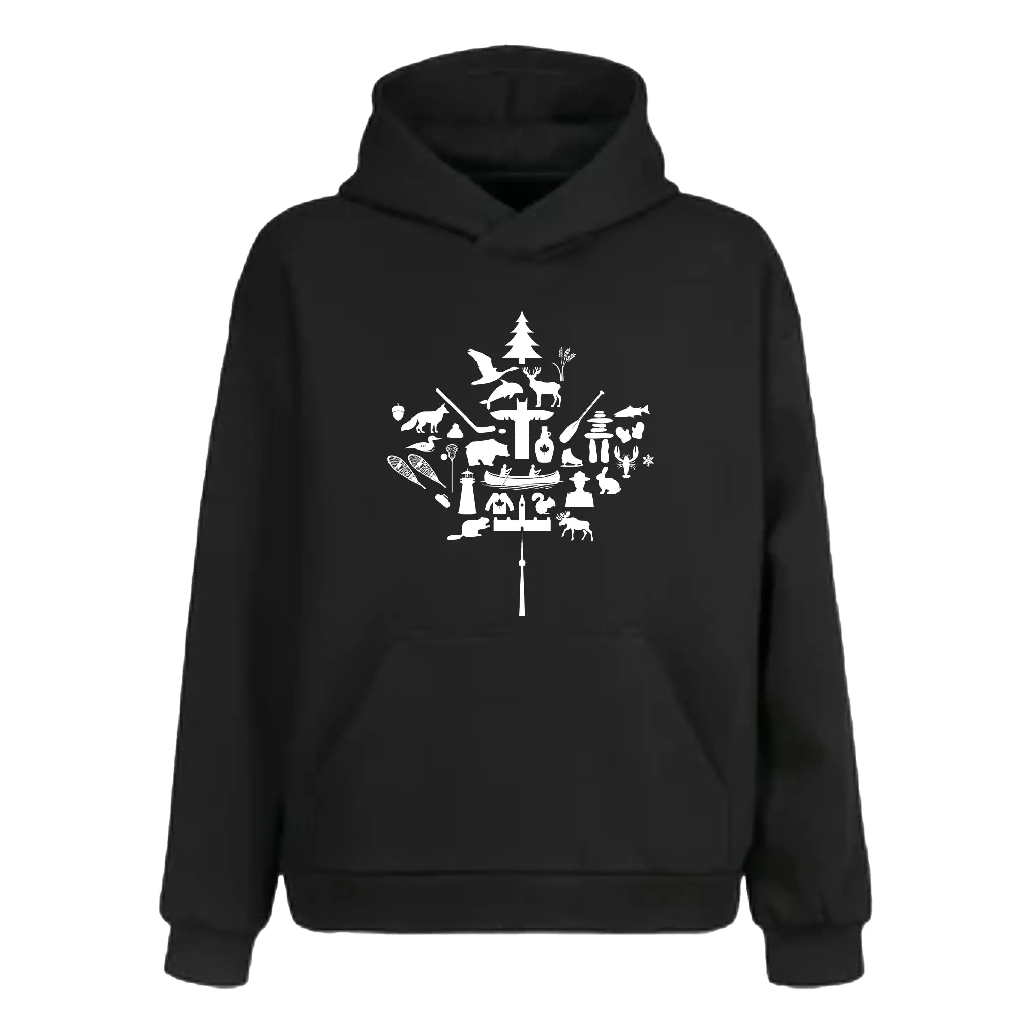 CANADIAN MAPLE LEAF - HOODIE (Personalization Optional)