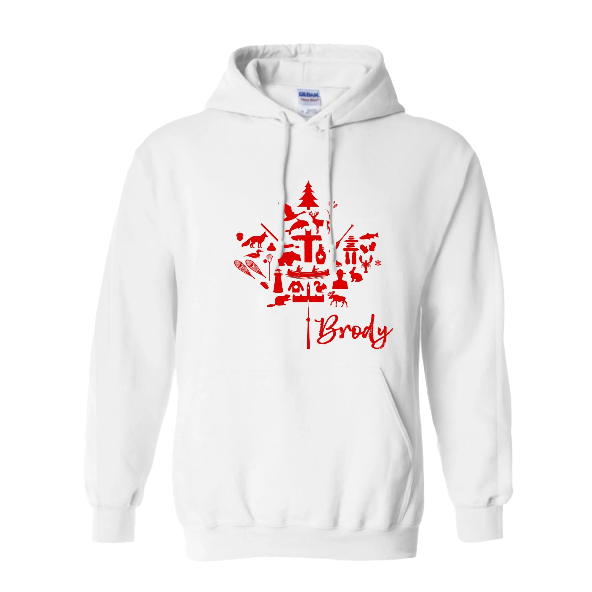 CANADIAN MAPLE LEAF - HOODIE (Personalization Optional)