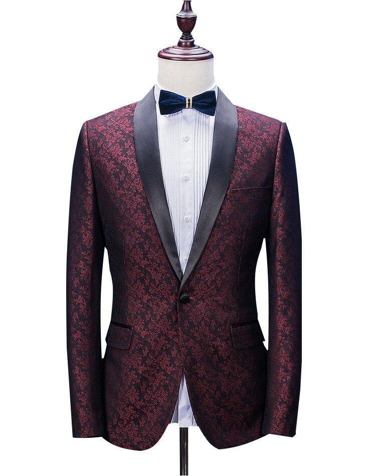 Capable Man Tuxedo Jacquard Suit