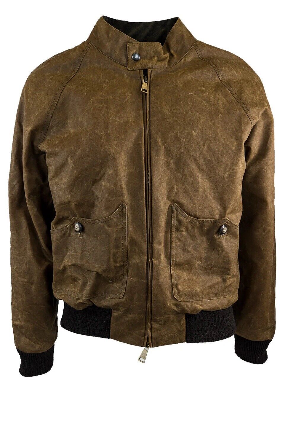 Capalbio Bomber Uomo Waxed Jacket Marrone Luxury Heritage Made In Ital