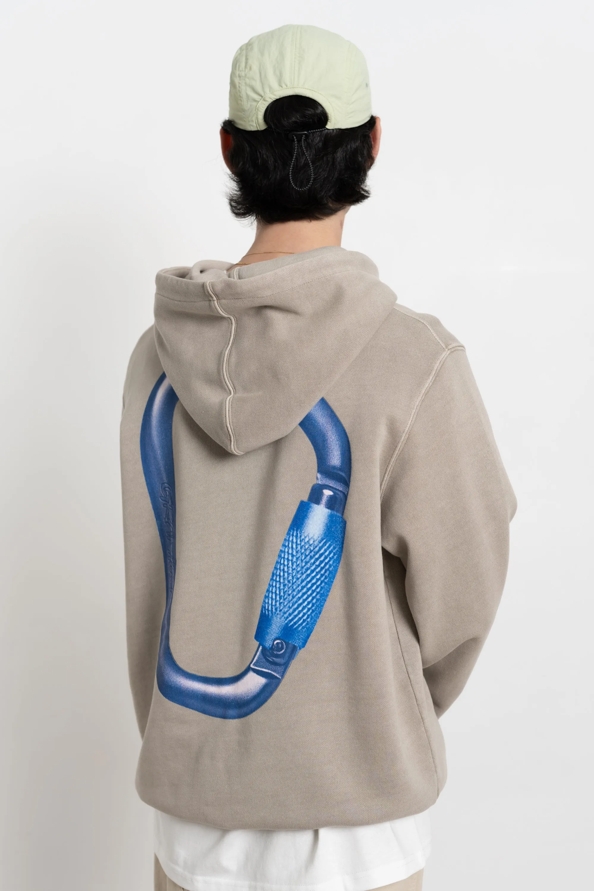 Carabiner Hooded Sweatshirt Oatmeal Pigment