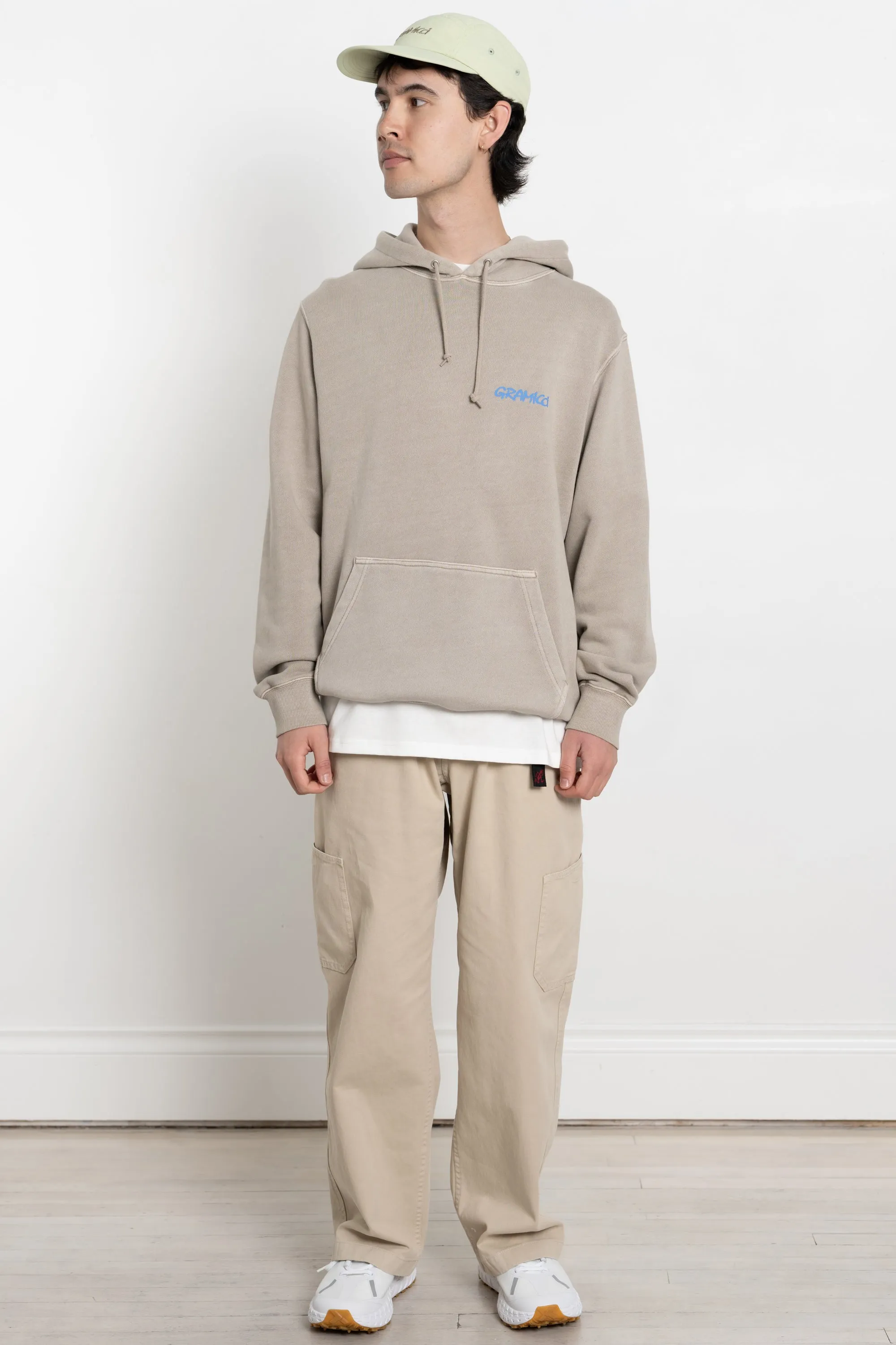 Carabiner Hooded Sweatshirt Oatmeal Pigment