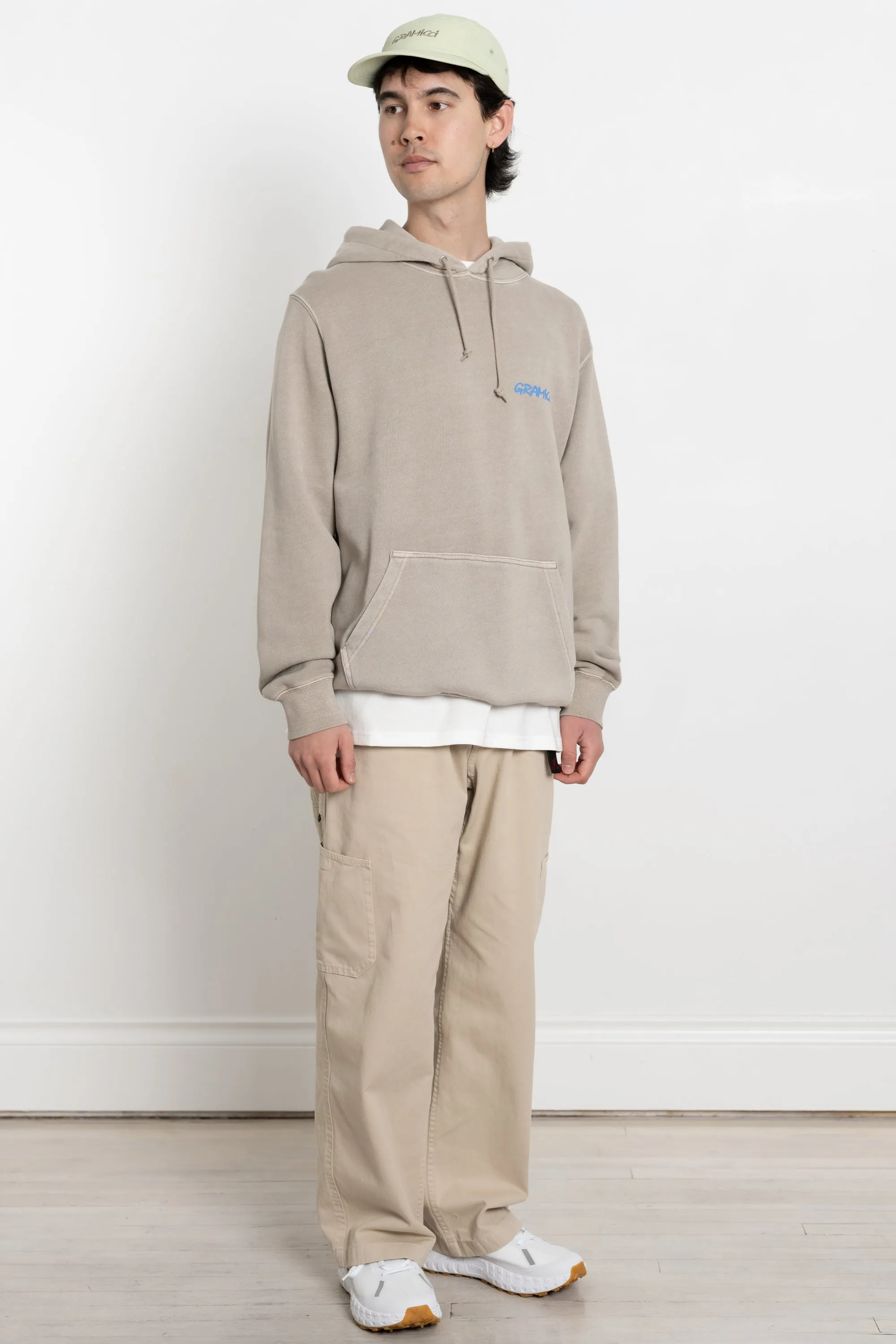 Carabiner Hooded Sweatshirt Oatmeal Pigment