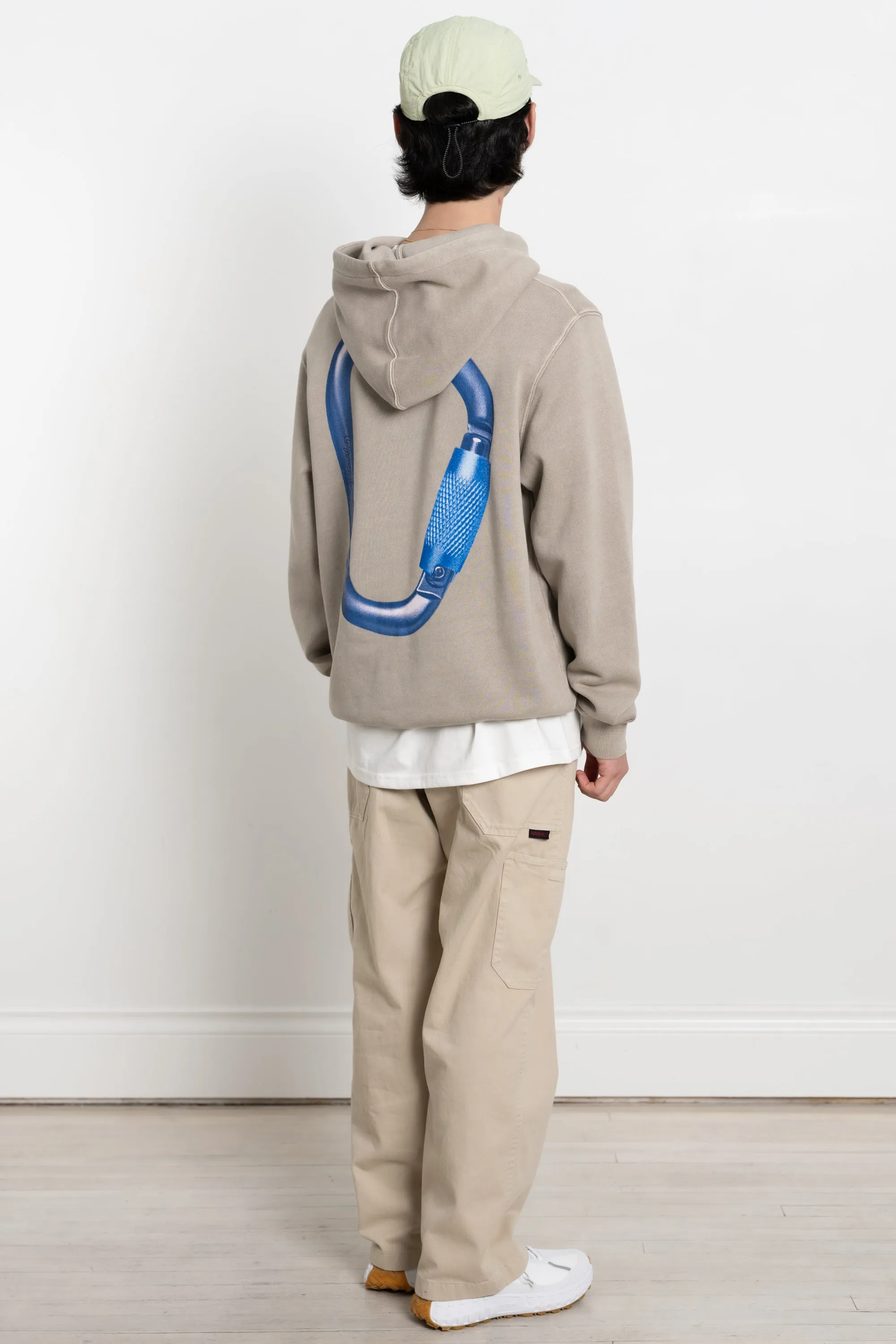 Carabiner Hooded Sweatshirt Oatmeal Pigment