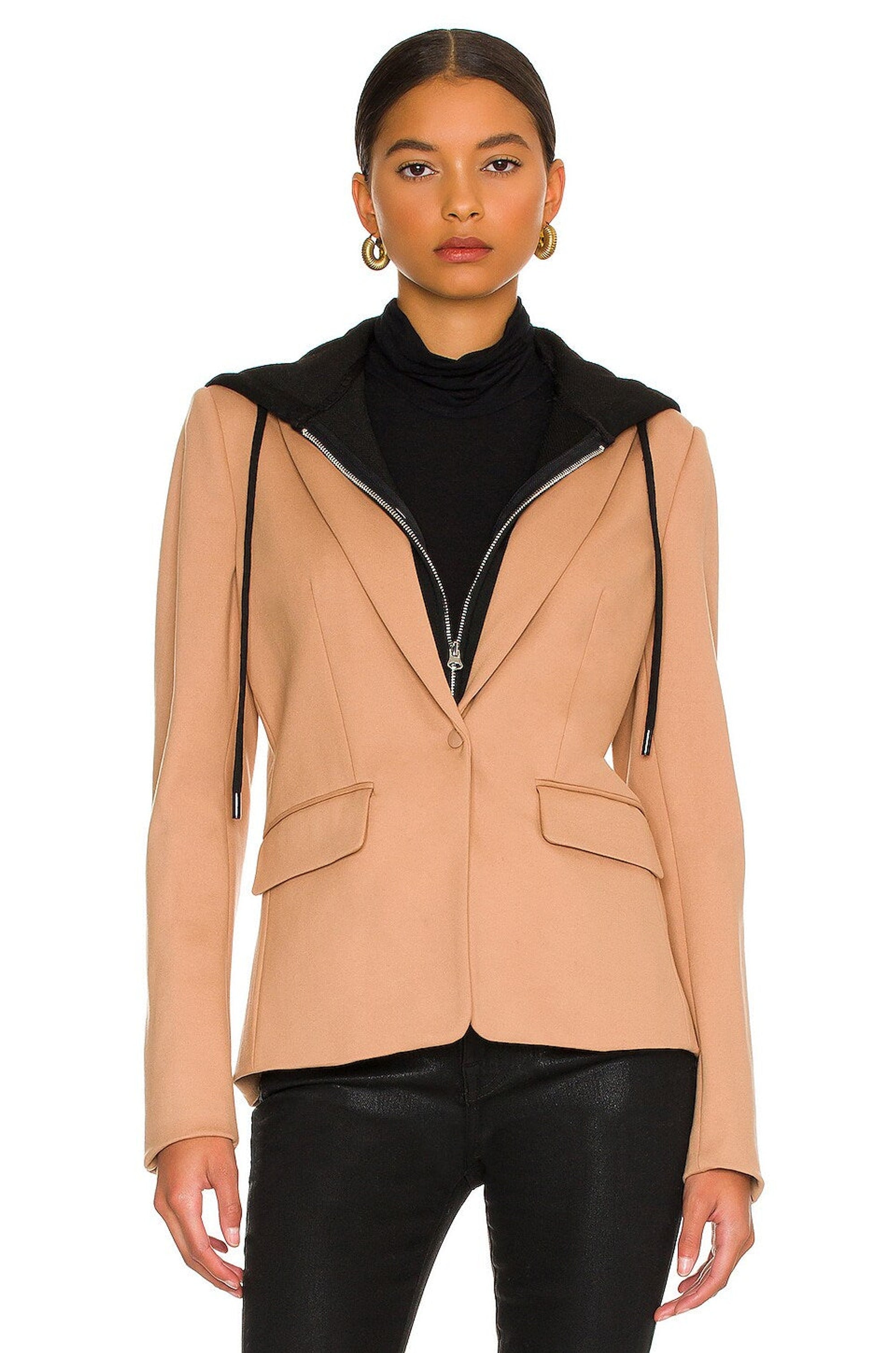 Central Park West Ryder Dickie Blazer in Camel