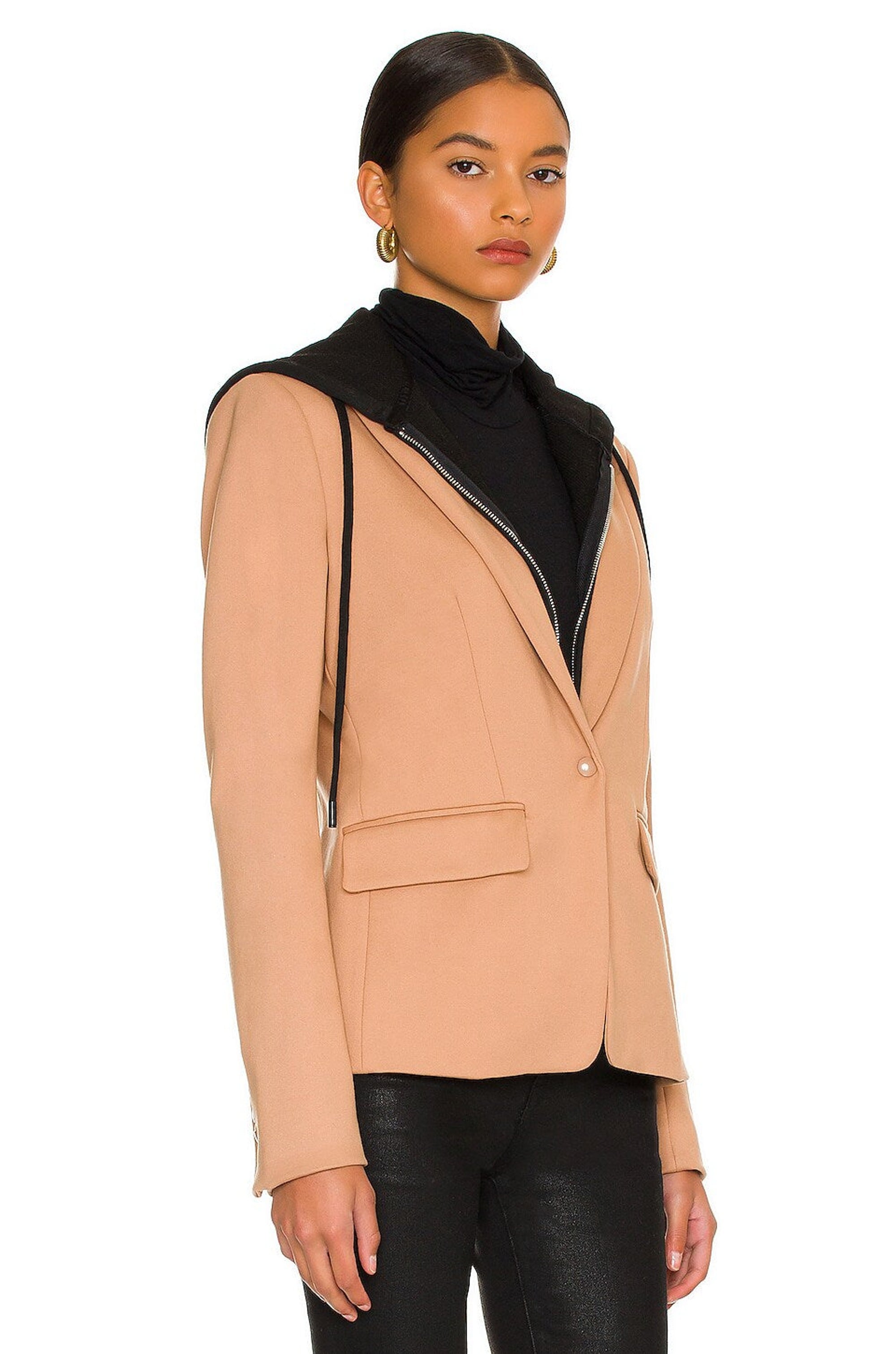 Central Park West Ryder Dickie Blazer in Camel