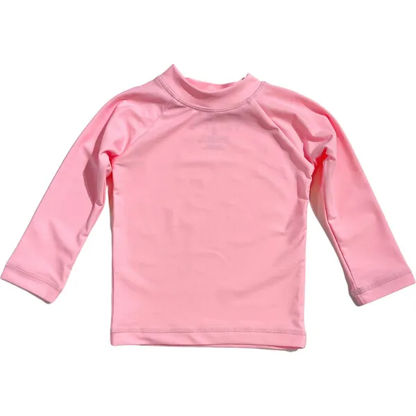 Citrine Swim Sun Protect Long Sleeve Rashguard, Pink