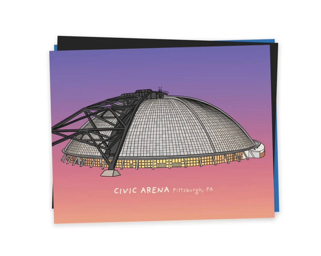 Civic Arena Print - Pinkish Purple (8x10)