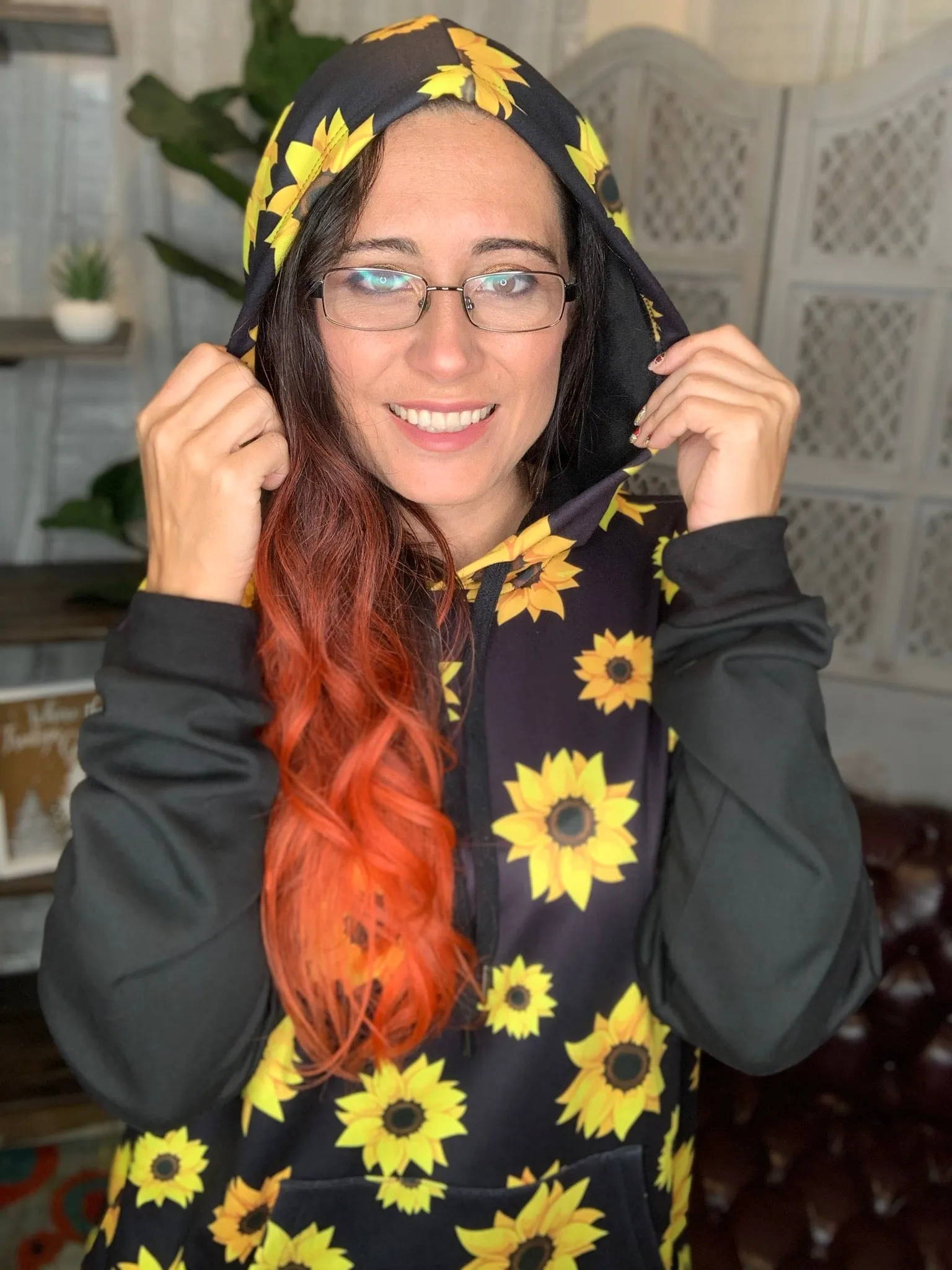 Cloud 9 Fleece Hoodie - Sunflowers