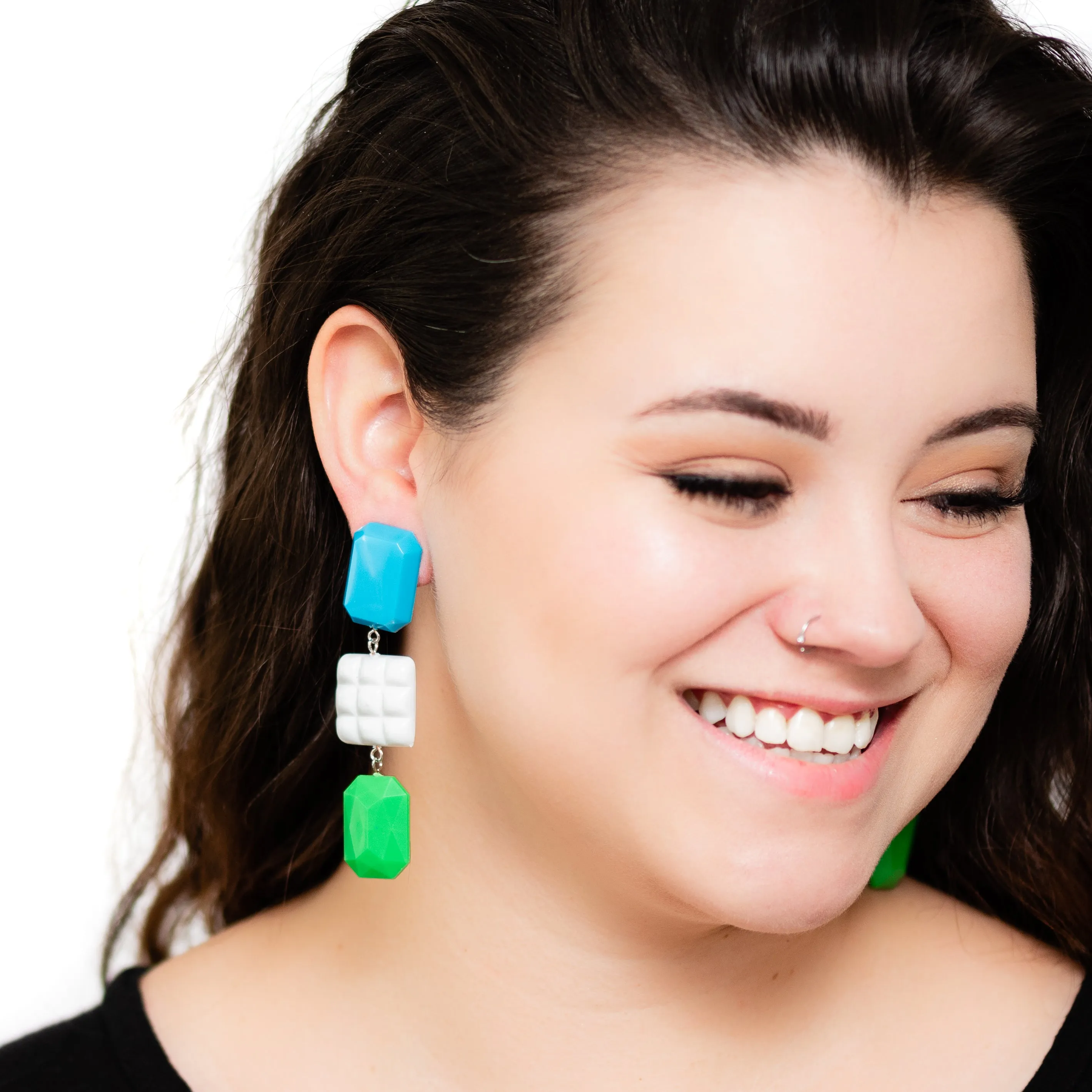 Coastal Summer Retro Statement Earrings