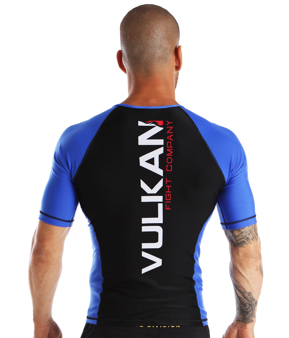 Comp Rashguard Short/Sleeve Blue