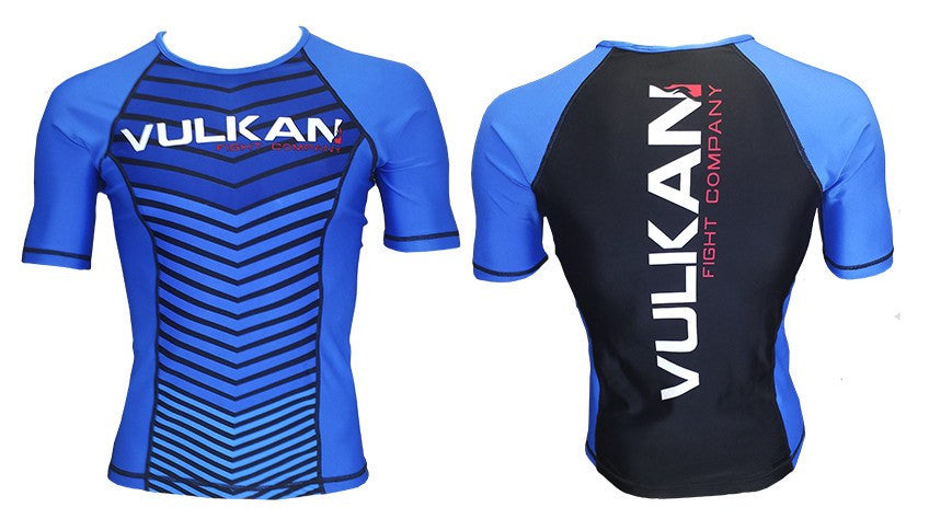 Comp Rashguard Short/Sleeve Blue