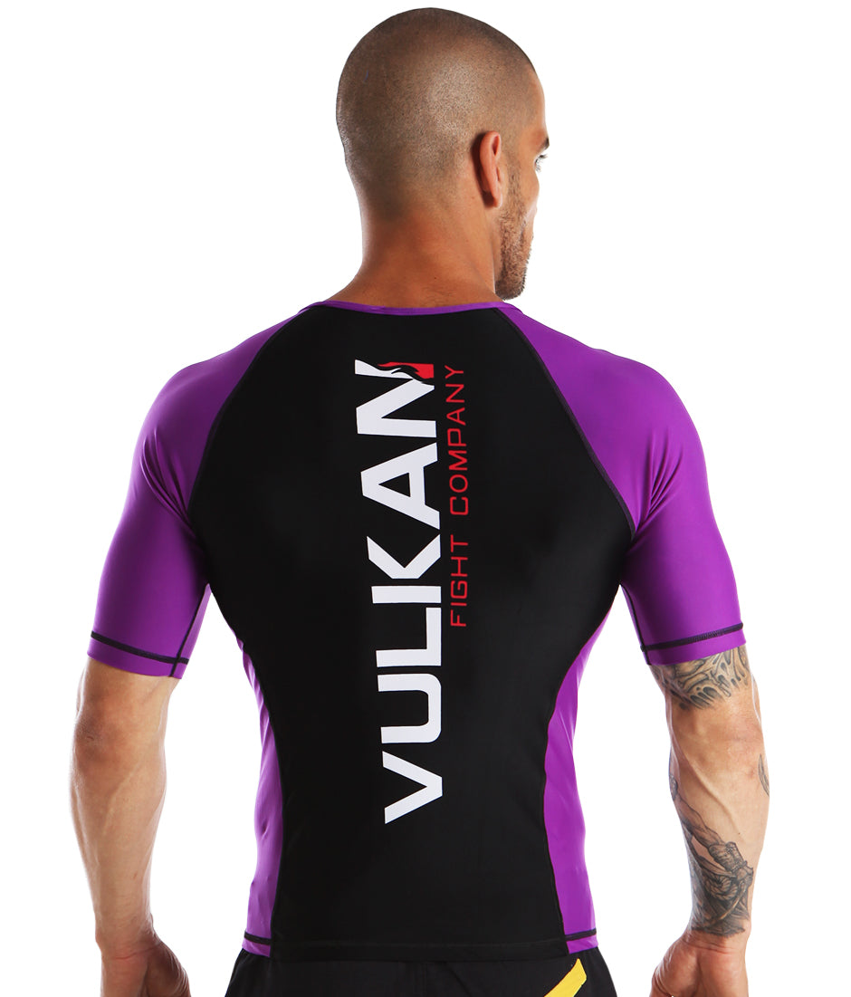 Comp Rashguard Short/Sleeve Purple