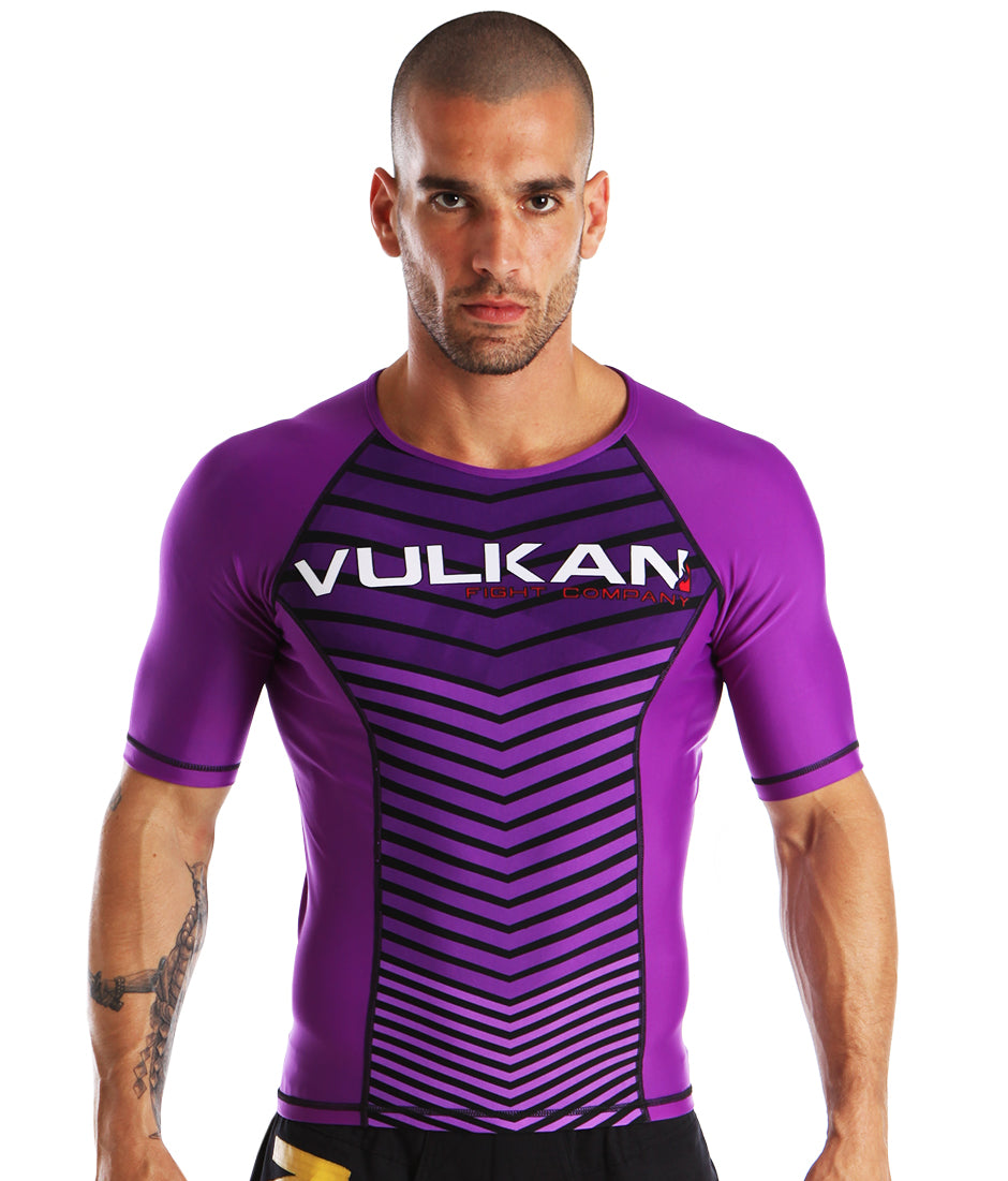 Comp Rashguard Short/Sleeve Purple