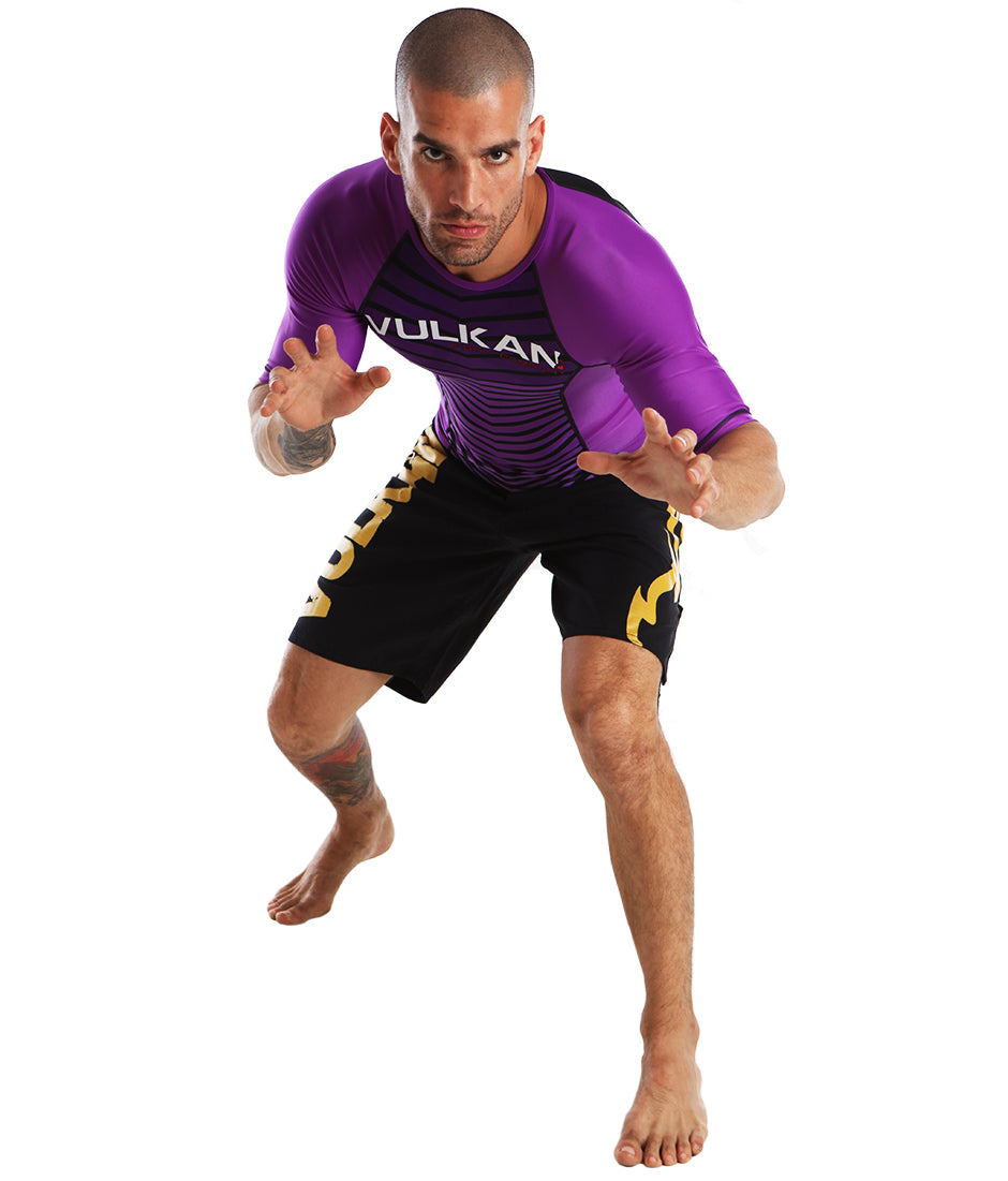 Comp Rashguard Short/Sleeve Purple