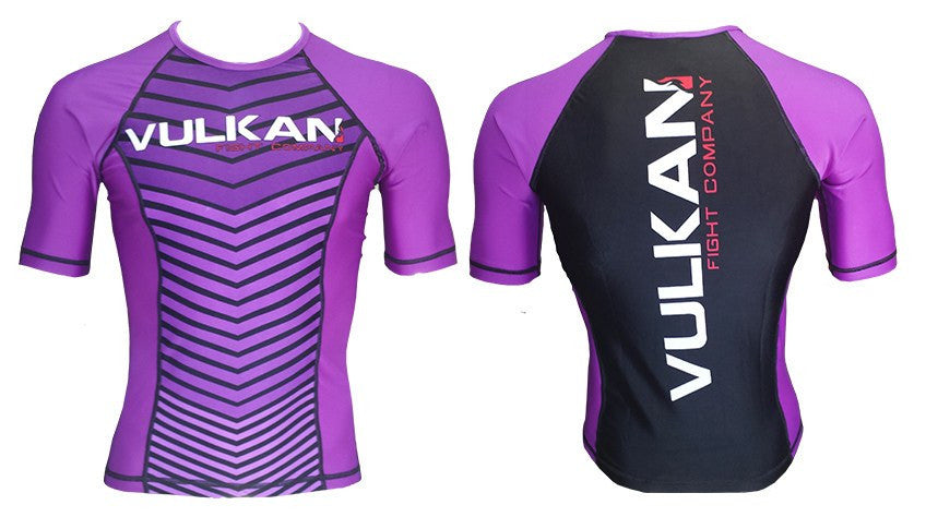 Comp Rashguard Short/Sleeve Purple