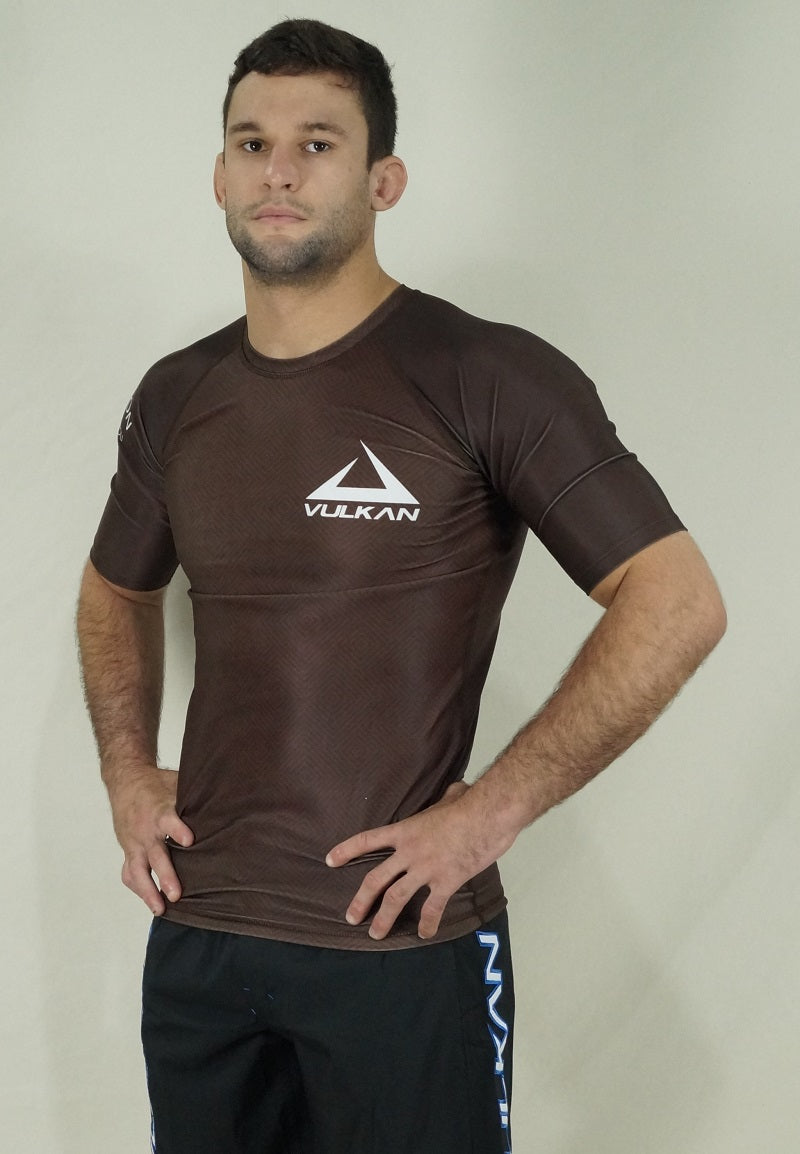 Comp SS Rashguard Short/Sleeve Brown