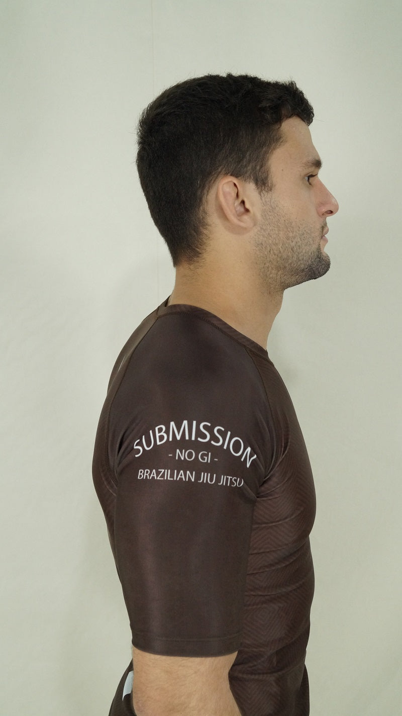 Comp SS Rashguard Short/Sleeve Brown