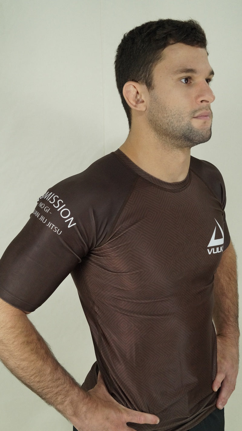 Comp SS Rashguard Short/Sleeve Brown