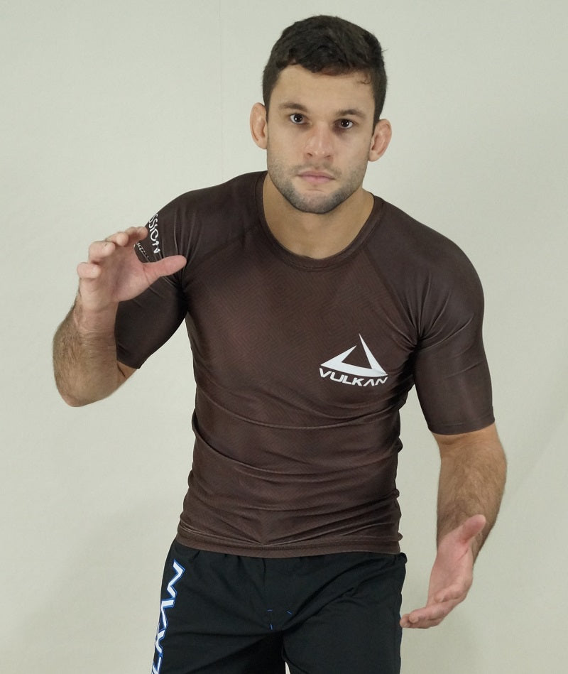 Comp SS Rashguard Short/Sleeve Brown