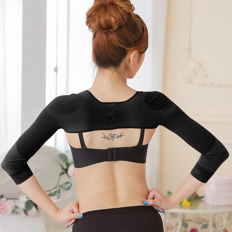 Compression Arm Sleeves Posture Corrector Humpback Shapewear