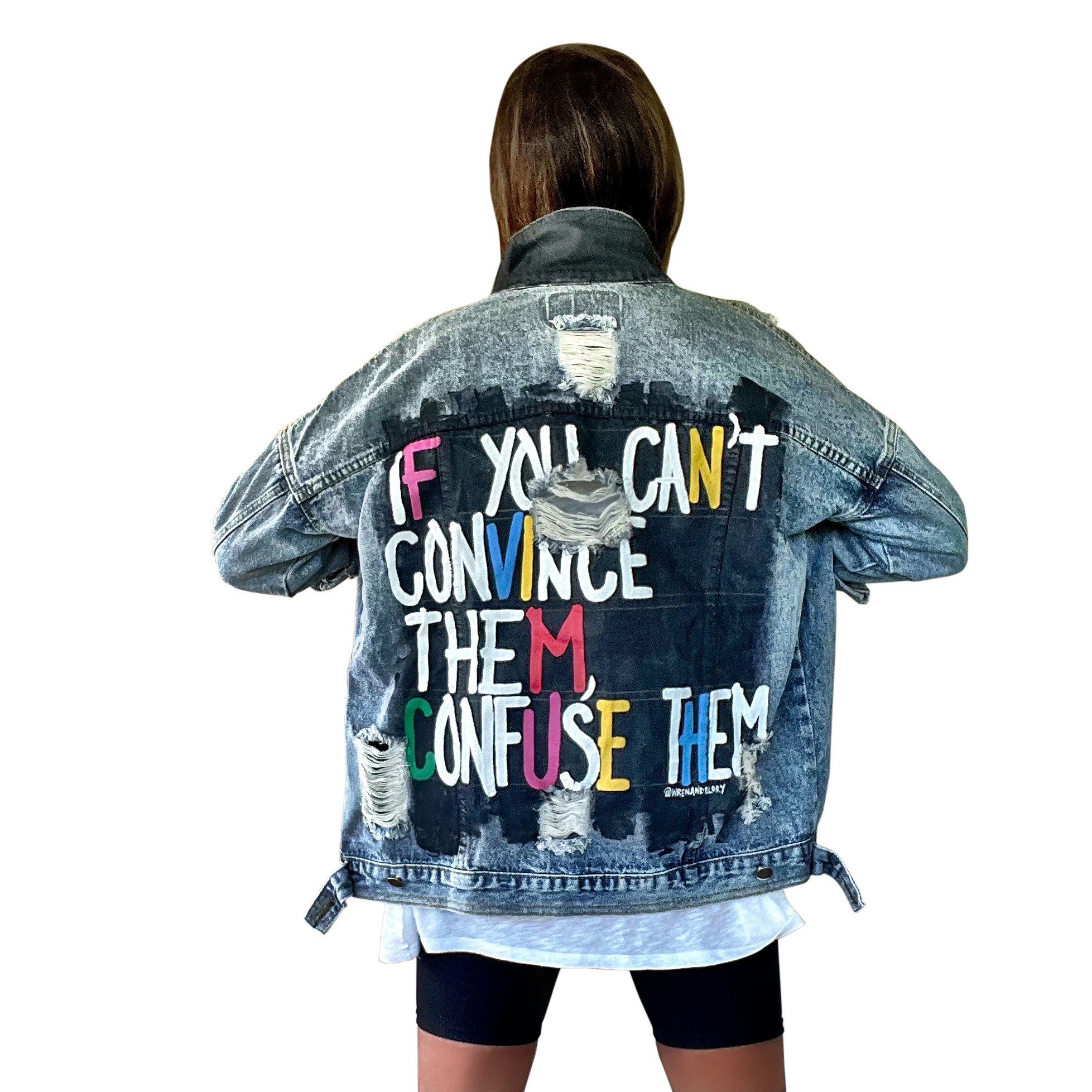 'CONFUSE EM' DENIM JACKET