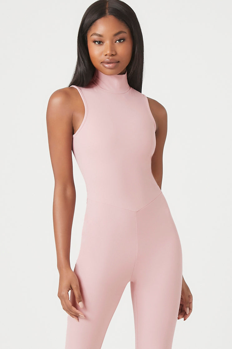 Contour Mock Neck Jumpsuit