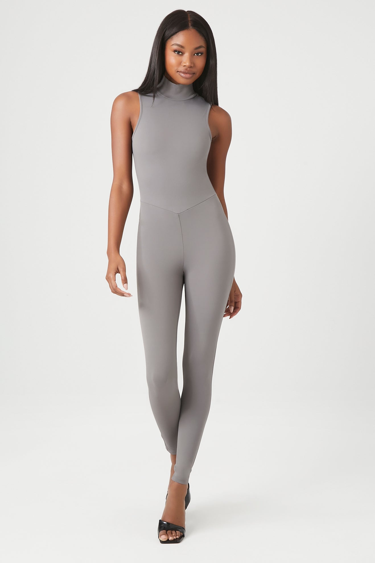 Contour Mock Neck Jumpsuit