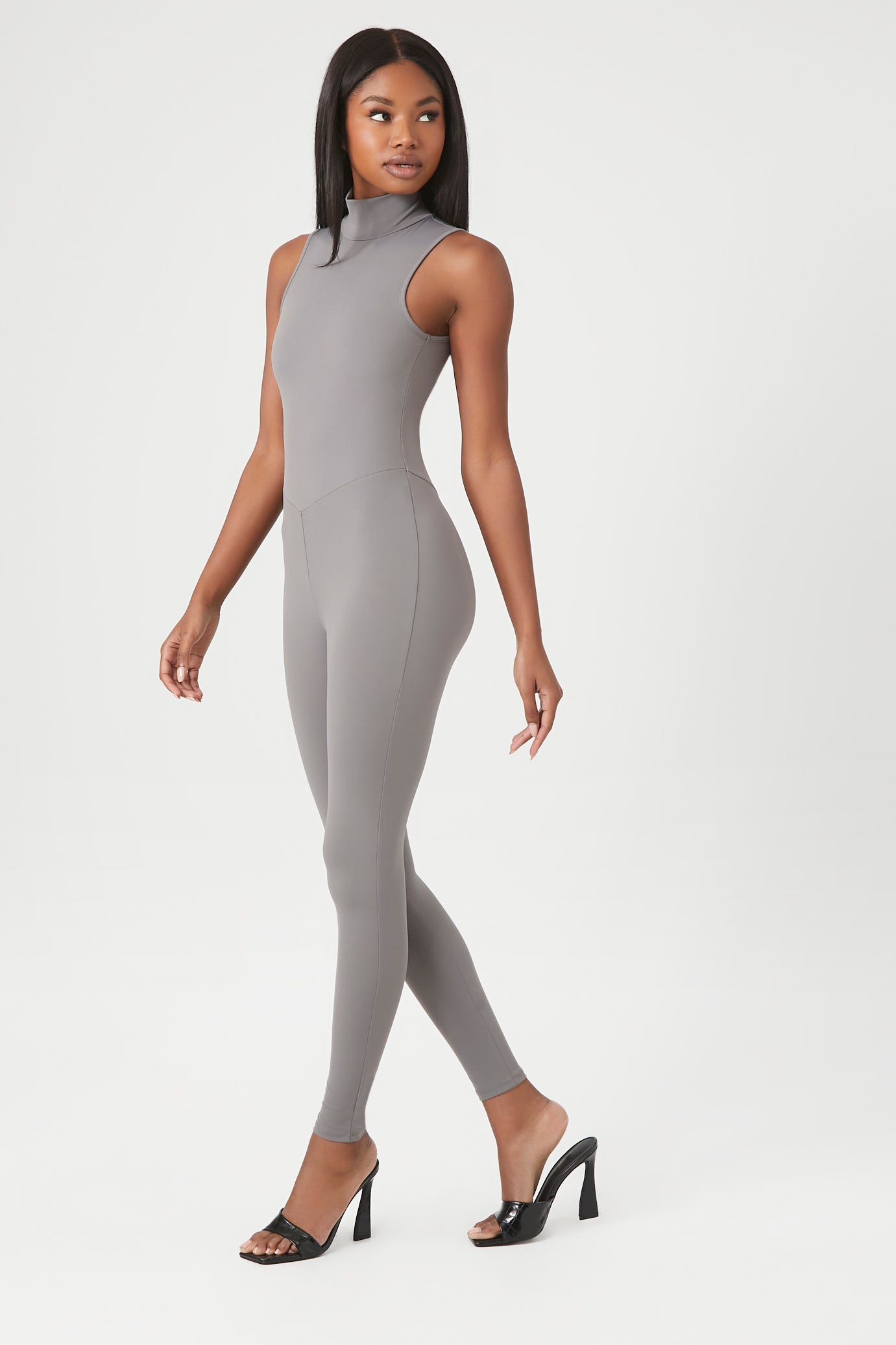 Contour Mock Neck Jumpsuit