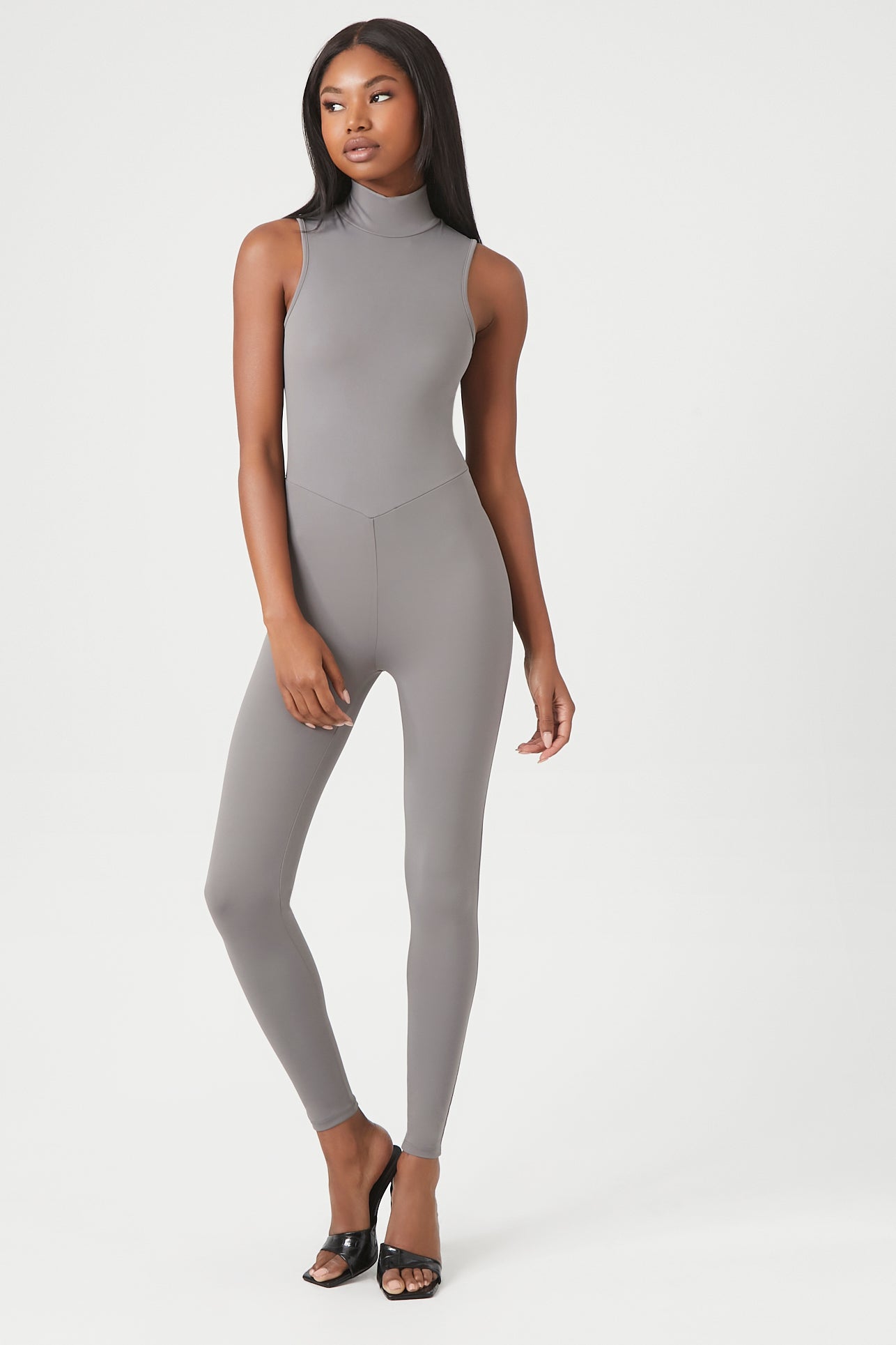 Contour Mock Neck Jumpsuit