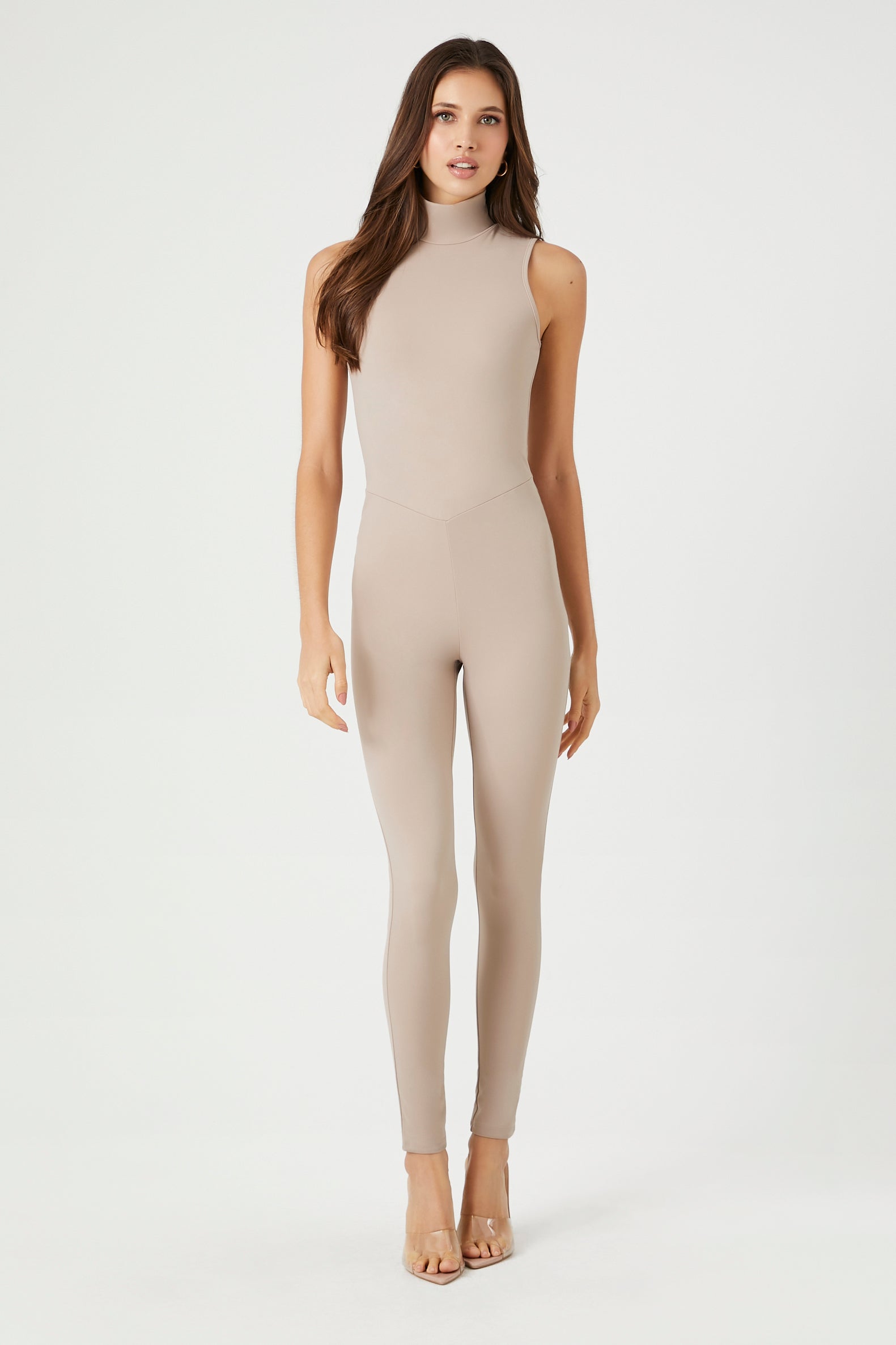 Contour Mock Neck Jumpsuit